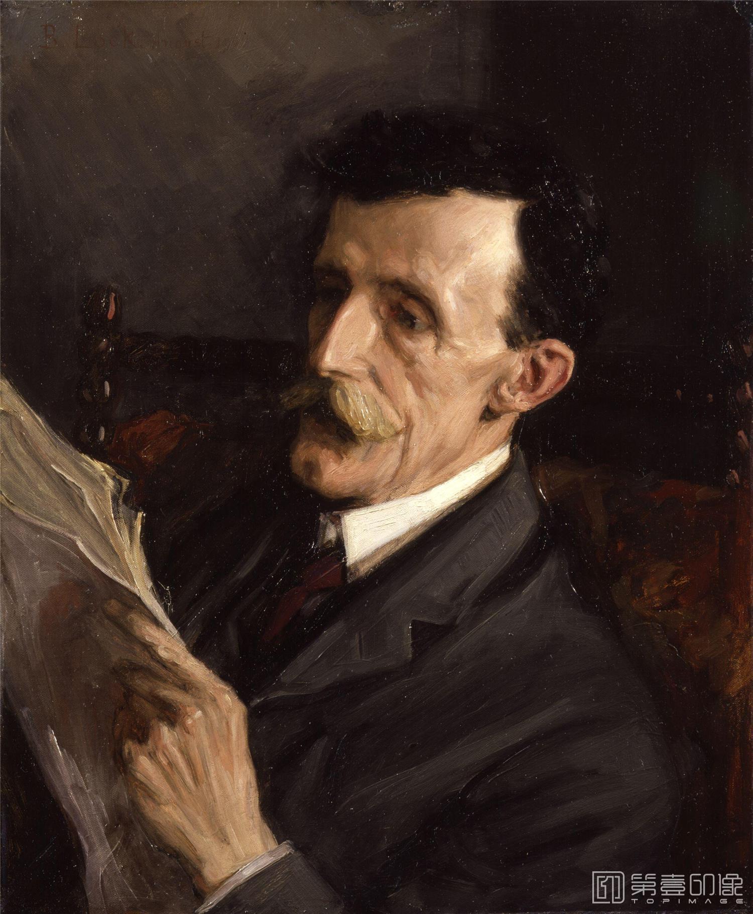 油画-国家肖像艺术博物馆-Frederic William Maitland by Beatrice Lock (Mrs Fripp)-0330